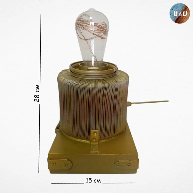 Светильник ручной работы "СССР"
