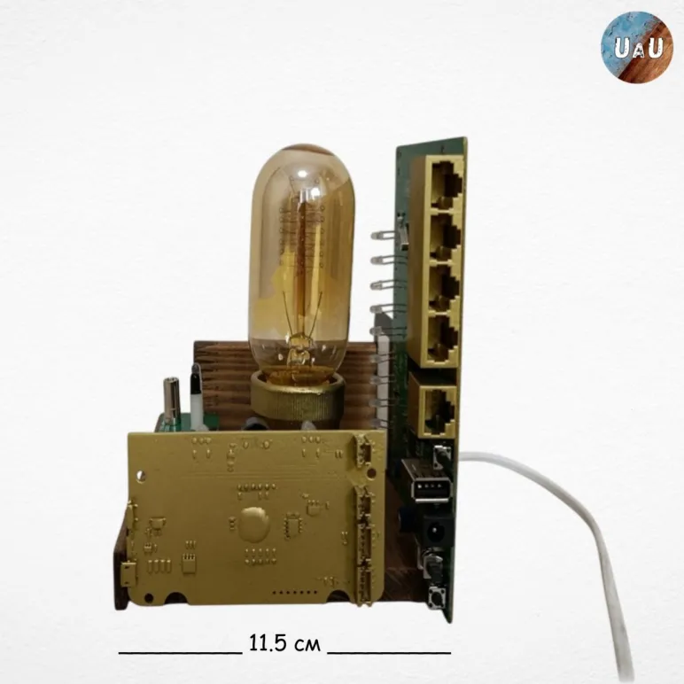 Ночник ручной работы "Микросхема"