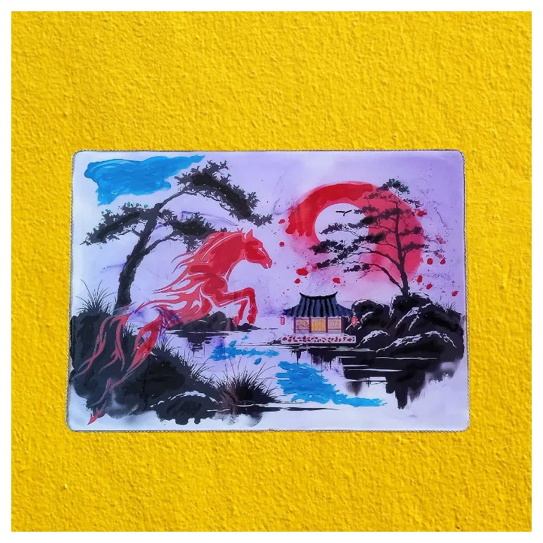 Картина - «Красная Огненная Лошадь»