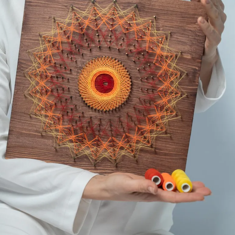 Мандала "Солнце" /30*30 см/ набор для творчества и медитаций