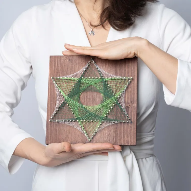 Мандала "Сияние" 20/20 см /2 чакра/ набор для творчества и медитаций