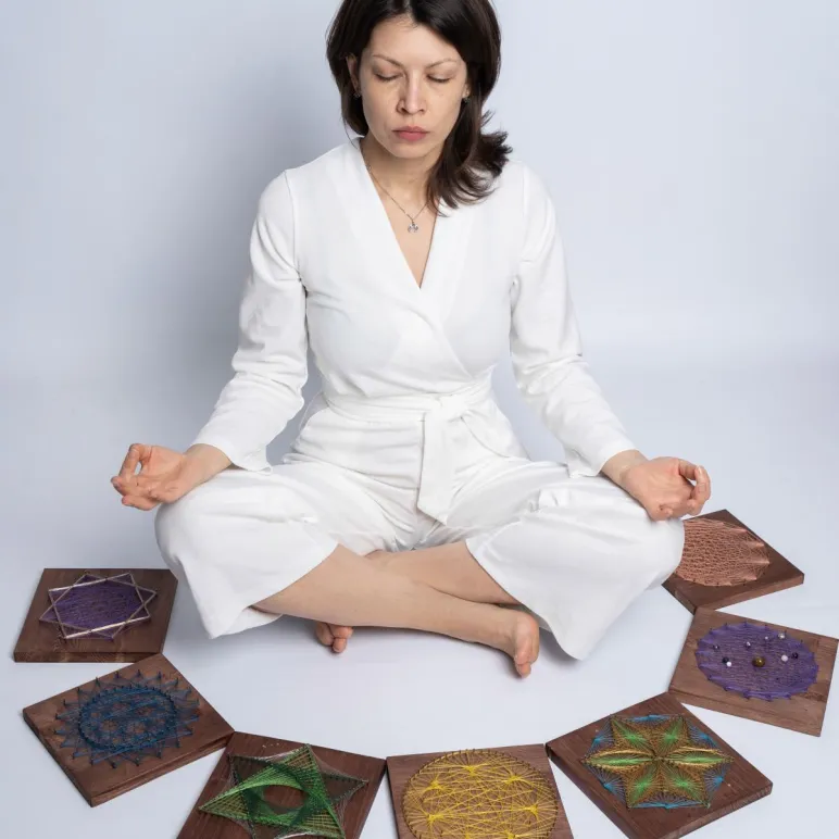 Мандала "Солнце" /30*30 см/ набор для творчества и медитаций