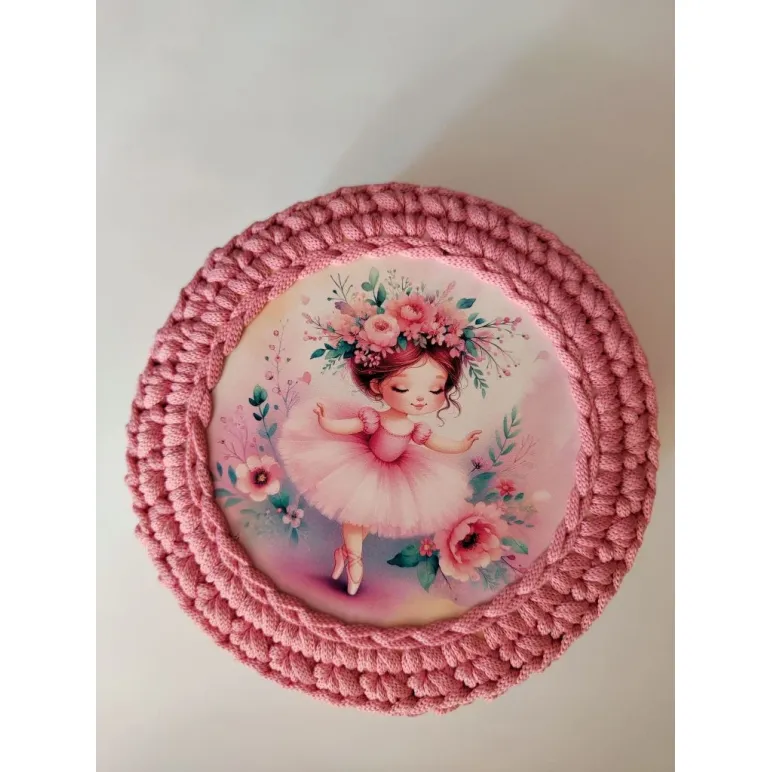 Шкатулка ручной работы розовая Балерина