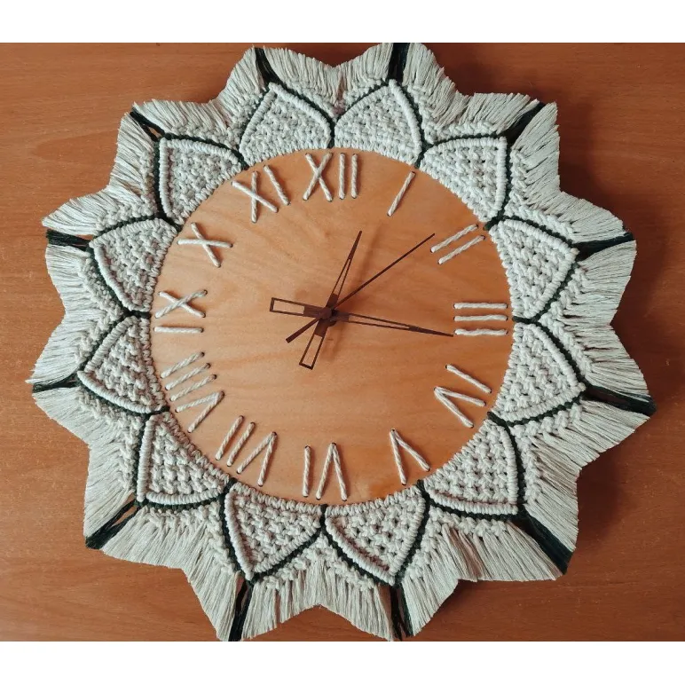 Настенные часы ручной работы "Цветок"