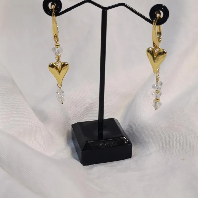 Комплект украшений "Хрустальное сердце"