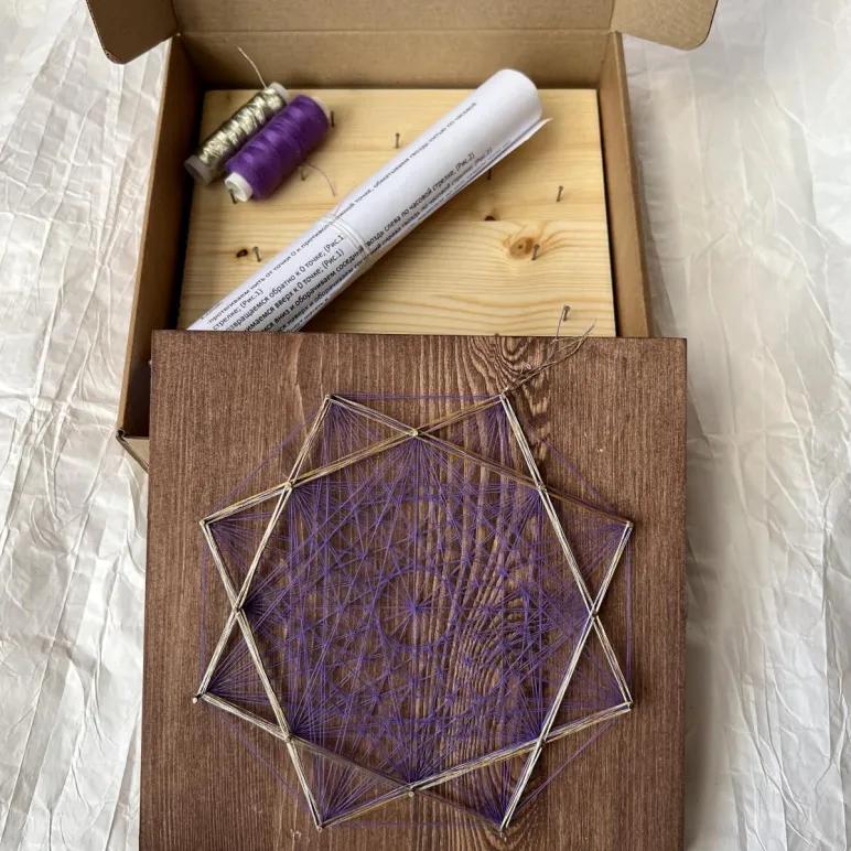 Мандала "Денежная" 20/20 см /1 чакра/ набор для творчества и медитаций