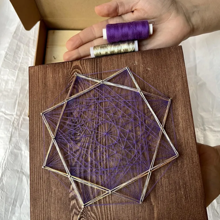 Мандала "Денежная" 20/20 см /1 чакра/ набор для творчества и медитаций