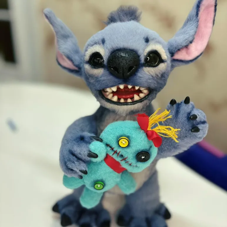 Стич мягкая авторская игрушка