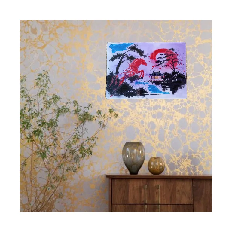 Картина - «Красная Огненная Лошадь»