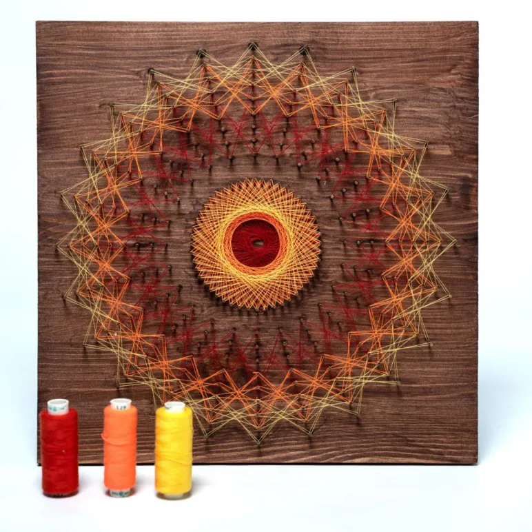 Мандала "Солнце" /30*30 см/ набор для творчества и медитаций