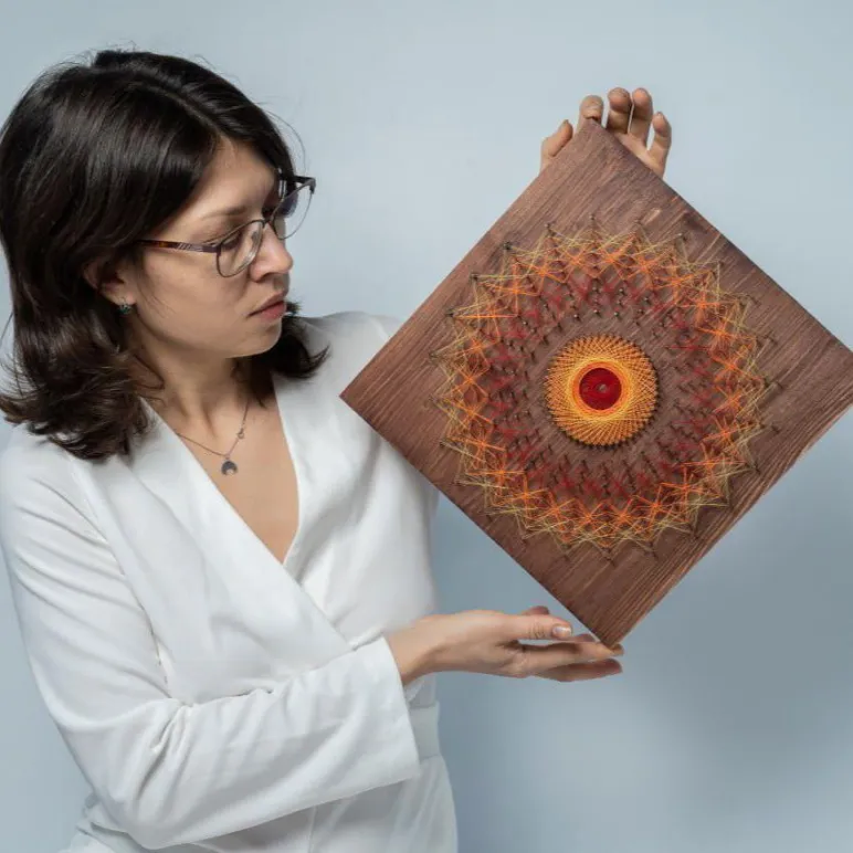 Мандала "Солнце" /30*30 см/ набор для творчества и медитаций