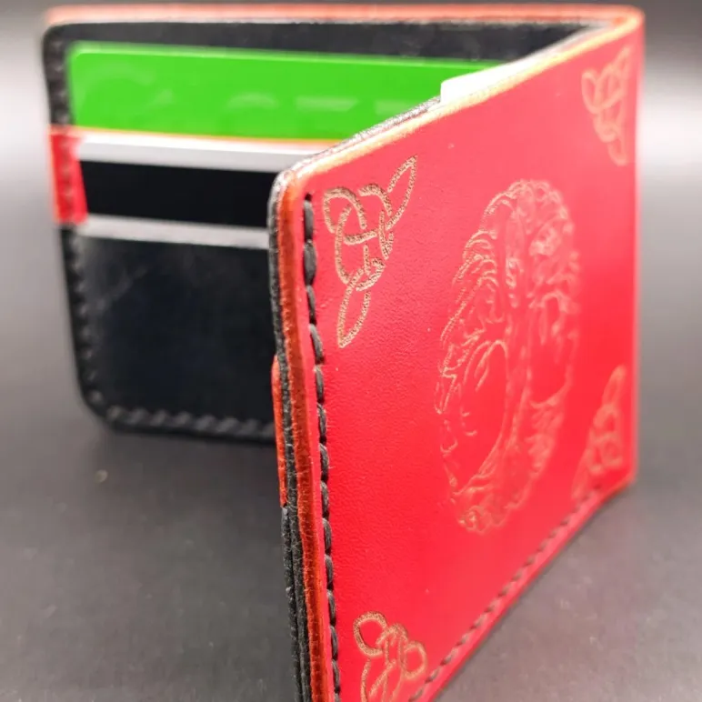 Кожаный кошелëк "Древо жизни".