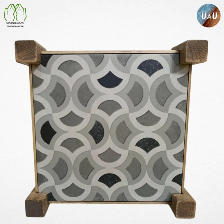 Поднос деревянный ручной работы (сосна, двойной)