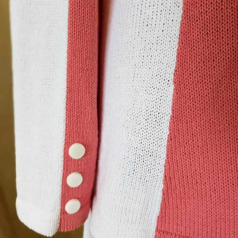 Вязаный костюм из хлопка брючный