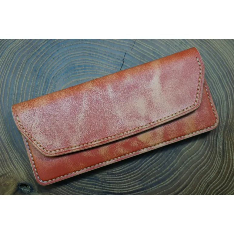 Кошелек из натуральной кожи, ручной работы