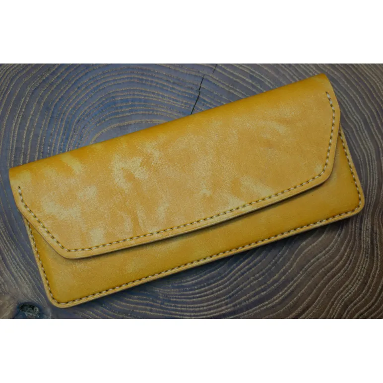 Кошелек из натуральной кожи, ручной работы