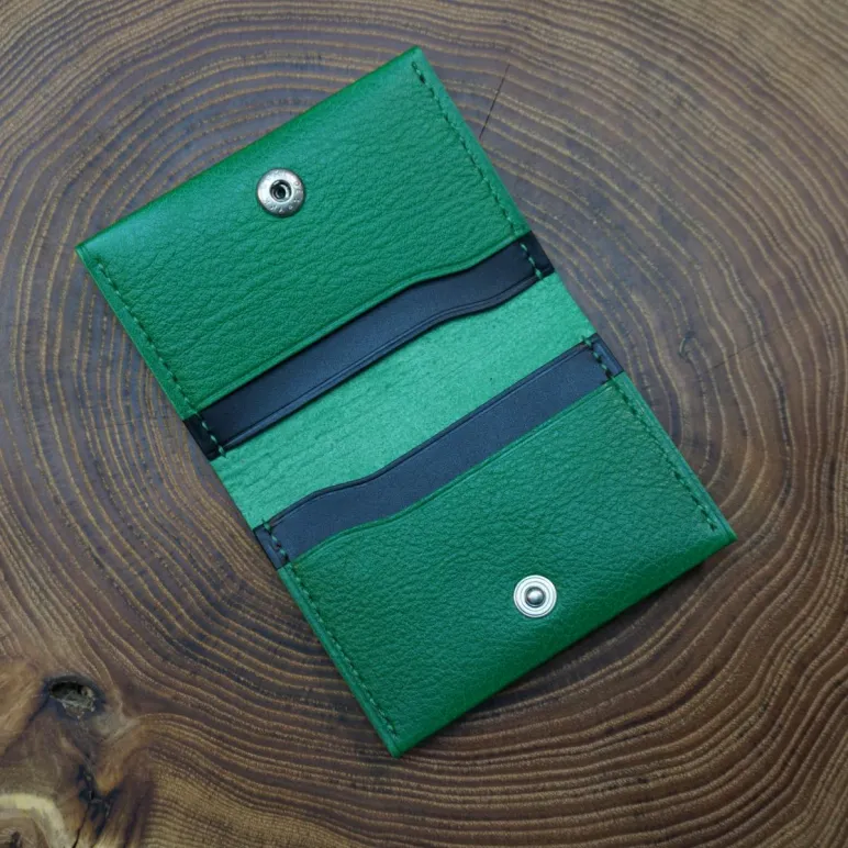 Картхолдер из натуральной кожи, ручная работа