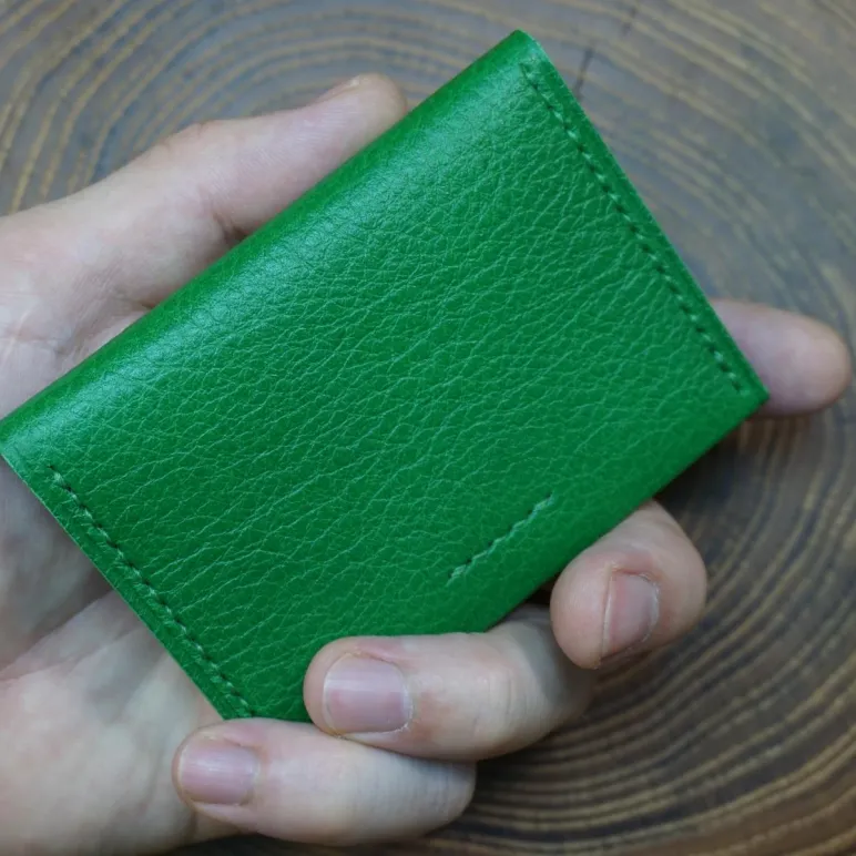 Картхолдер из натуральной кожи, ручная работа