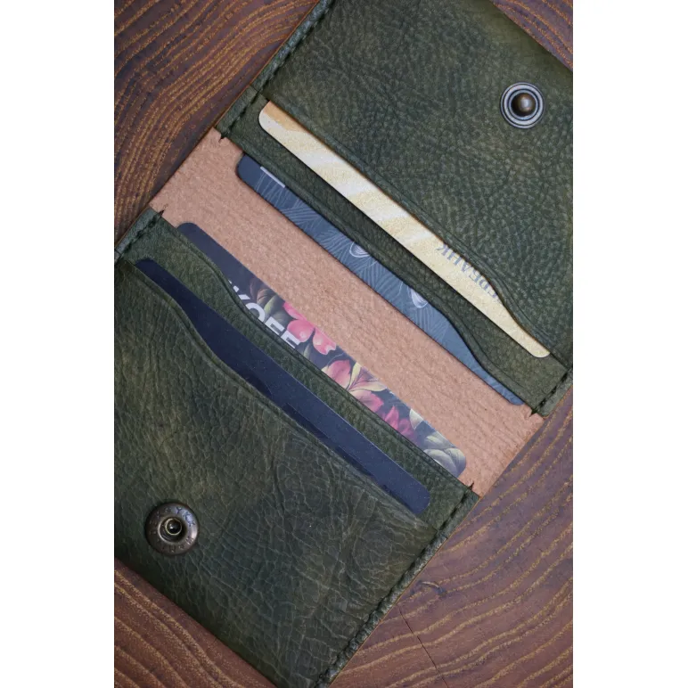 Картхолдер из натуральной кожи, ручная работа