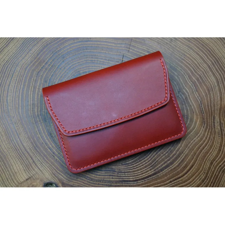 Портмоне для документов из натуральной кожи, ручной работы