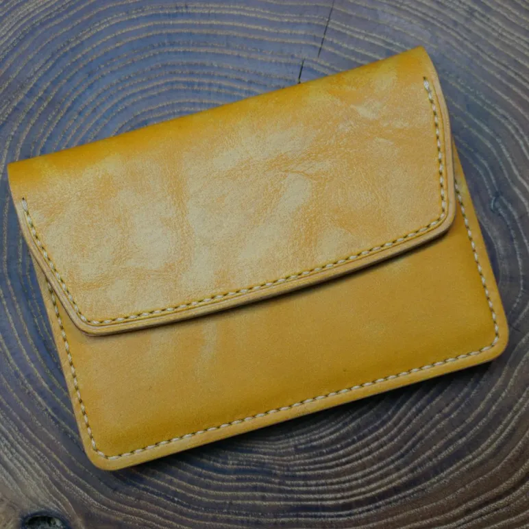 Портмоне для документов из натуральной кожи, ручной работы