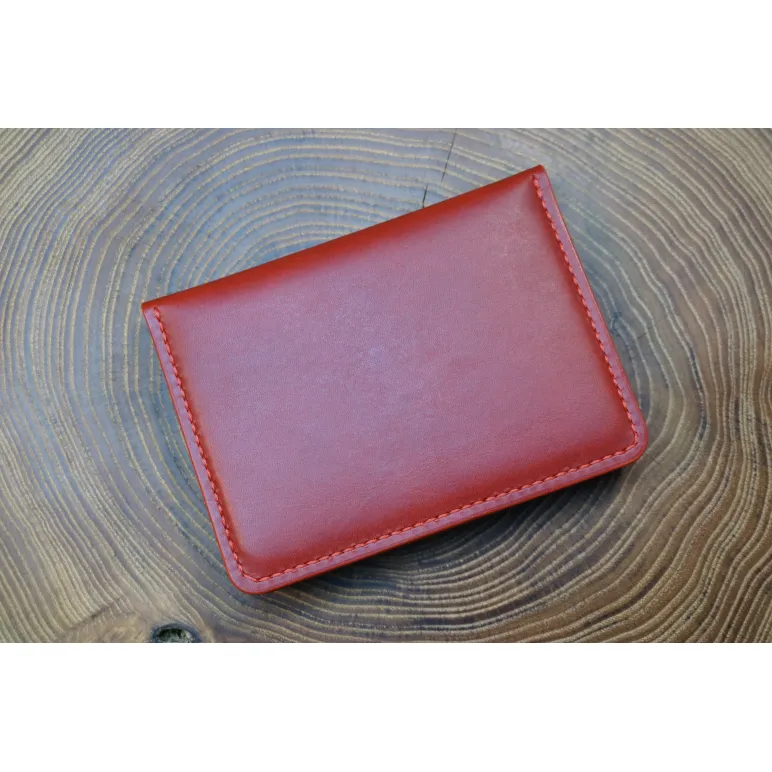 Портмоне для документов из натуральной кожи, ручной работы