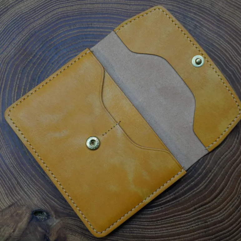 Портмоне для документов из натуральной кожи, ручной работы