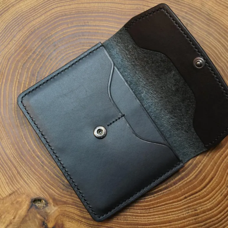 Портмоне для документов из натуральной кожи, ручной работы