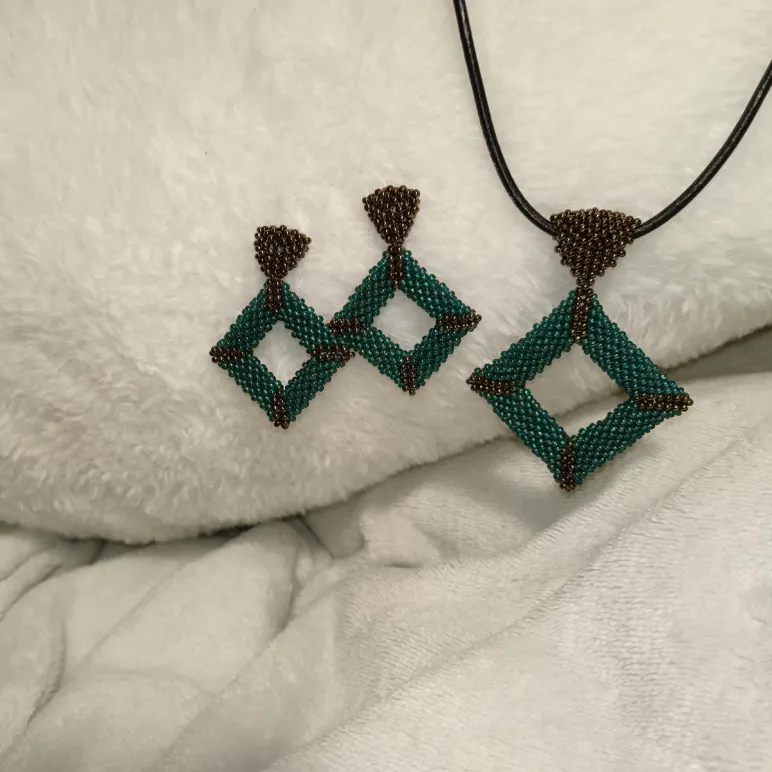 Комплект украшений "Малахит"