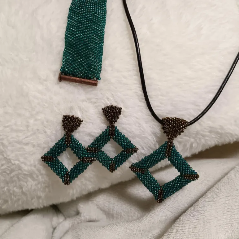 Комплект украшений "Малахит"