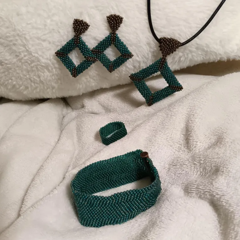 Комплект украшений "Малахит"