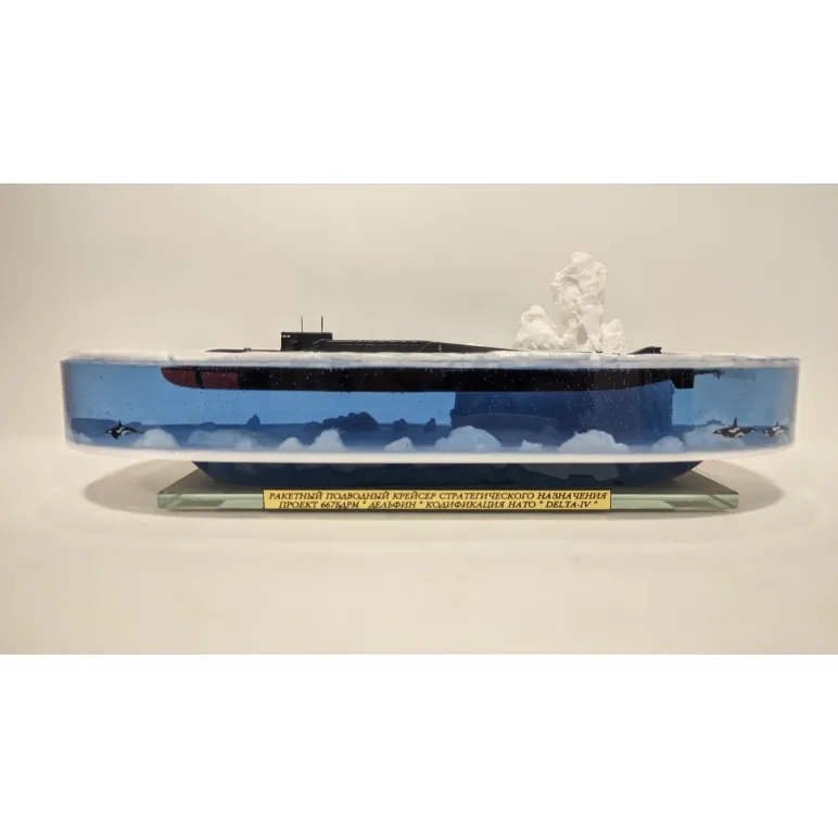 Модель подводной лодки 667БДРМ "Дельфин"