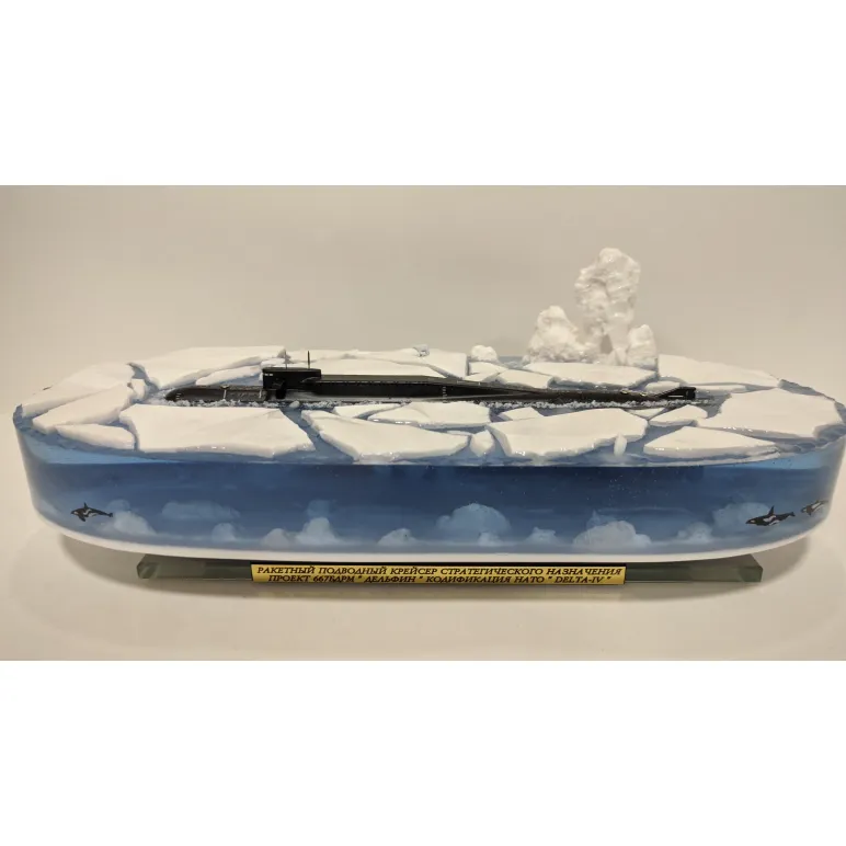 Модель подводной лодки 667БДРМ "Дельфин"