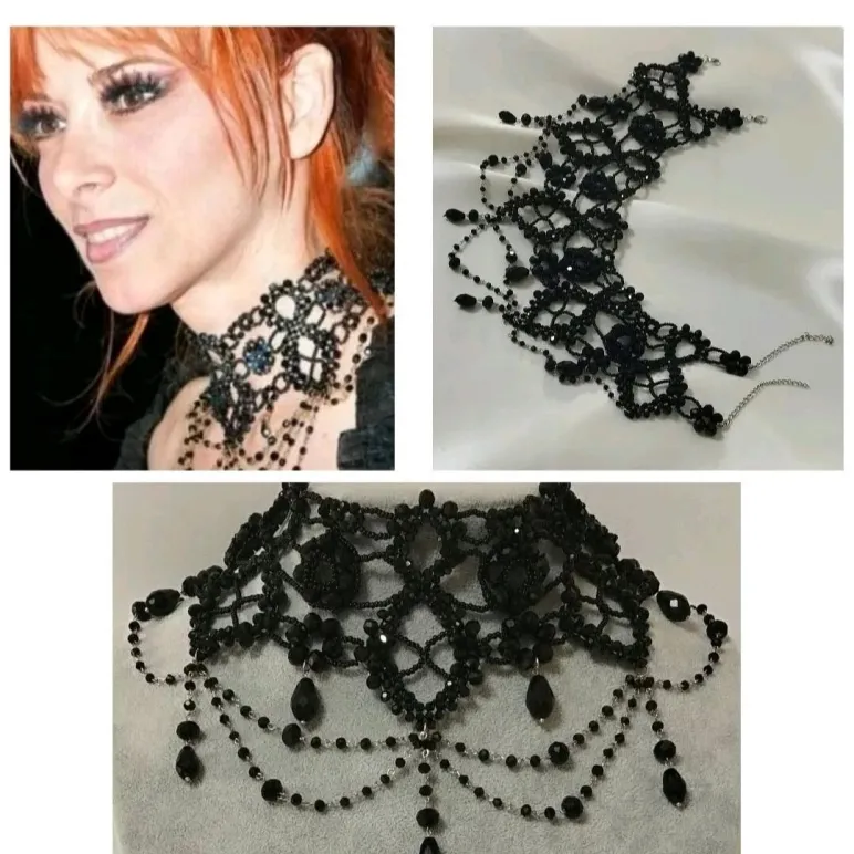 Колье "Милен Фармер"ручной работы.