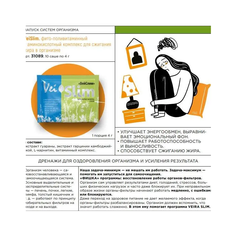 Набор VEIRA SLIM. Программа на 20 дней