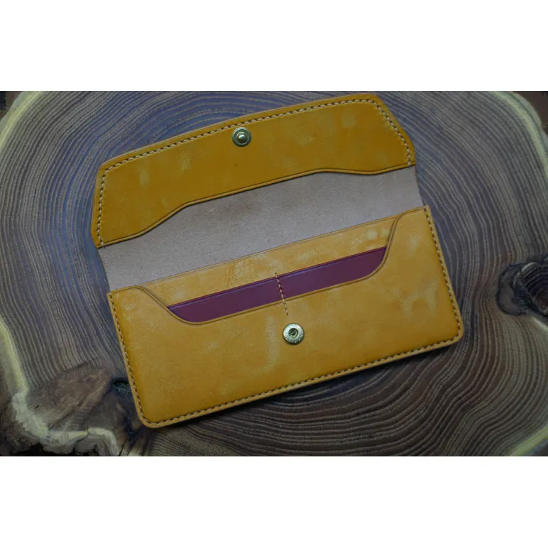 Кошелек из натуральной кожи, ручной работы