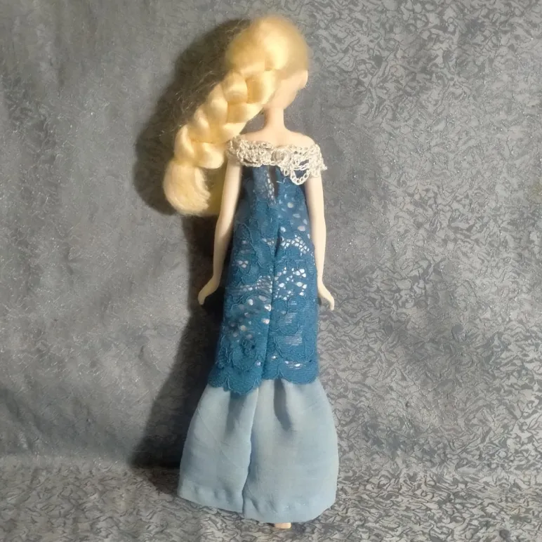 одежда, платье для куклы Эльзы из мультфильма "Холодное сердце"