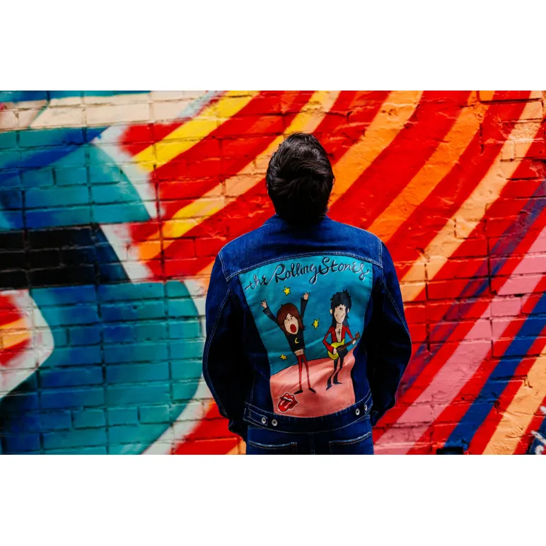 Авторская куртка, ручная роспись.