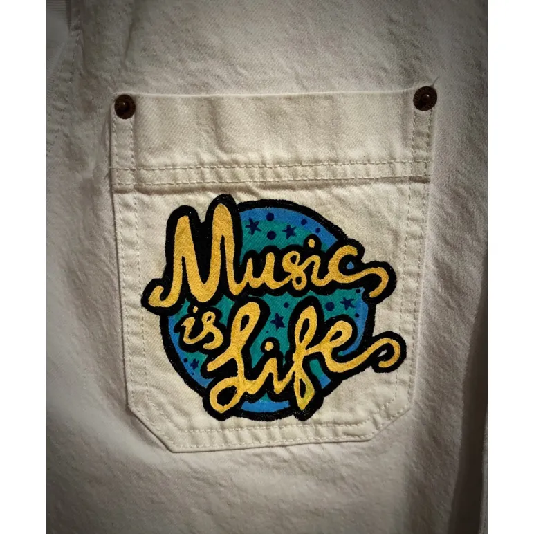 Авторская джинсовая рубашка