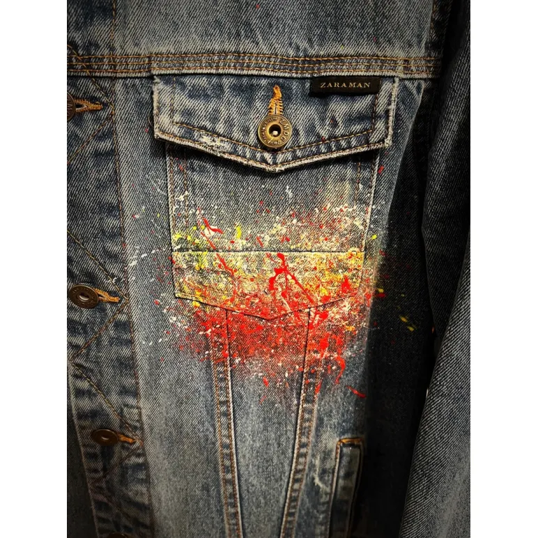 Авторская куртка ручная роспись