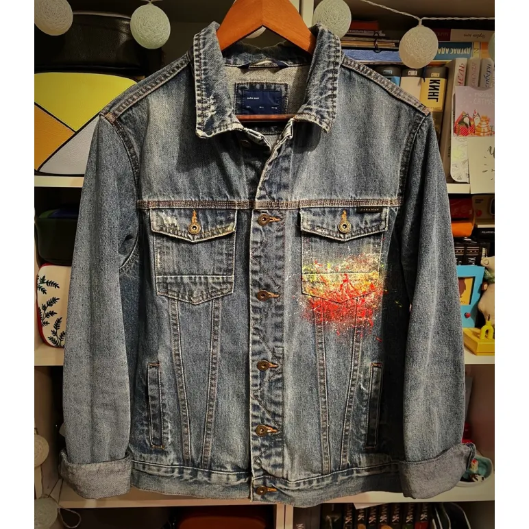 Авторская куртка ручная роспись