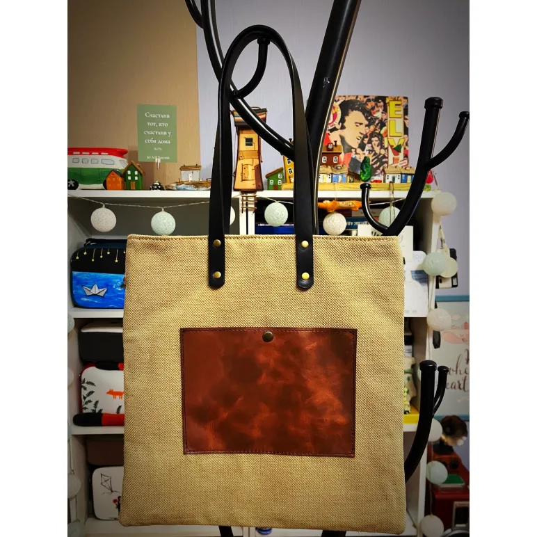 Сумка шоппер из плотного канваса