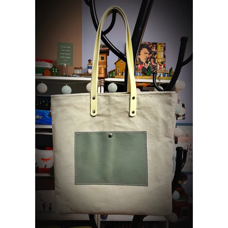 Сумка шоппер из плотного канваса