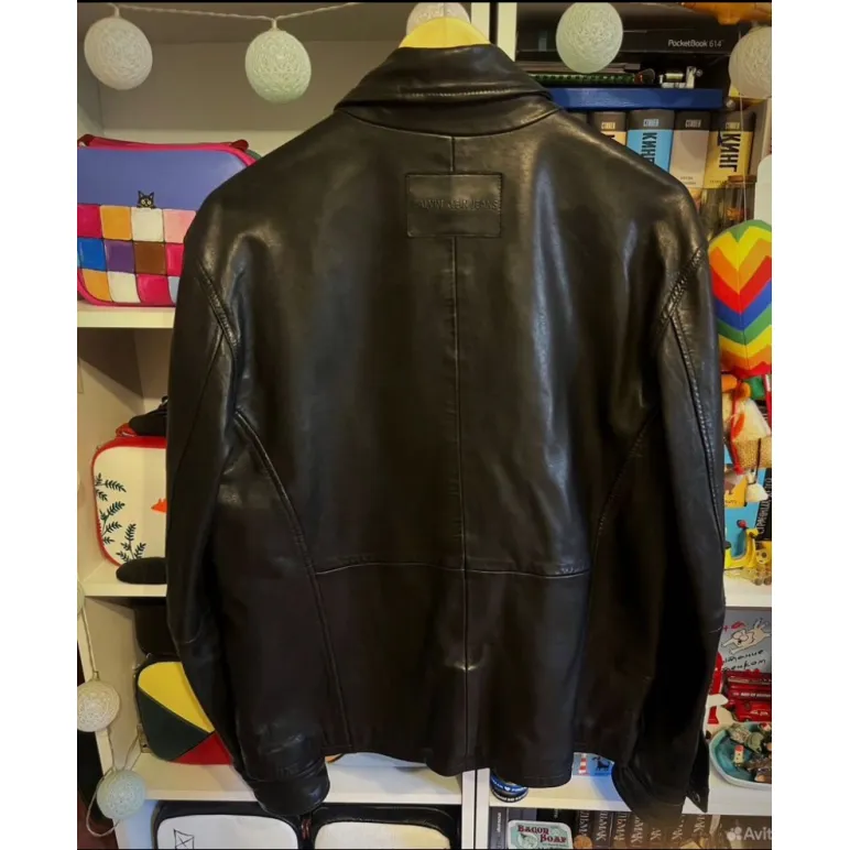 Оригинальная кожаная куртка CALVIN KLEIN JEANS