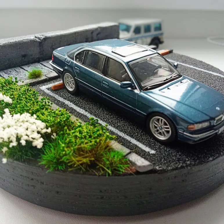 Диорама миниатюра "Парковка" масштаб 1:64