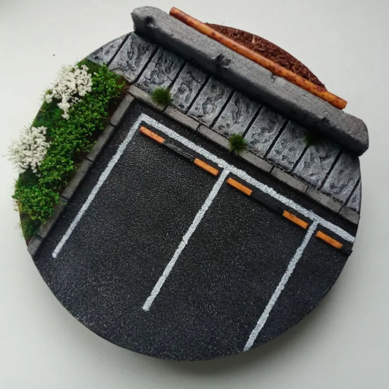 Диорама миниатюра "Парковка" масштаб 1:64
