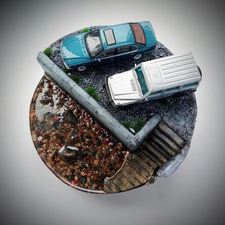 Диорама миниатюра в масштабе 1 64