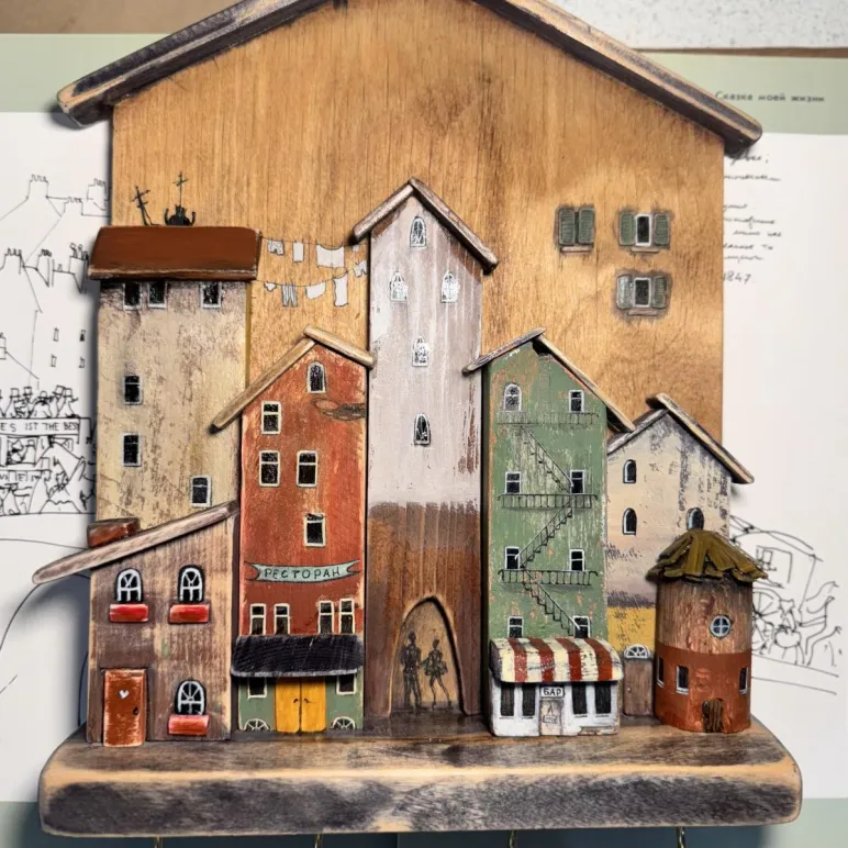 Ключница деревянная