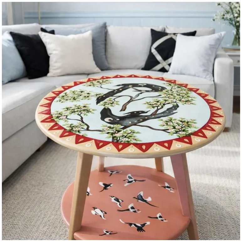 Стол журнальный, ручная роспись