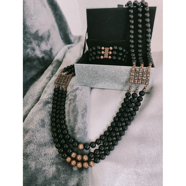 Гарнитур: колье+браслет